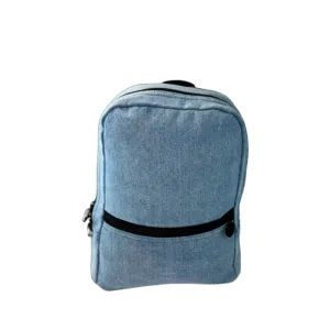Personalized Denim Small Backpack