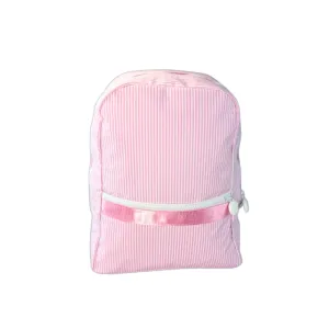 Personalized Glossed Stripe Pink Small Backpack