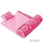 Pink Giraffe Super Plush Sleeping Bag