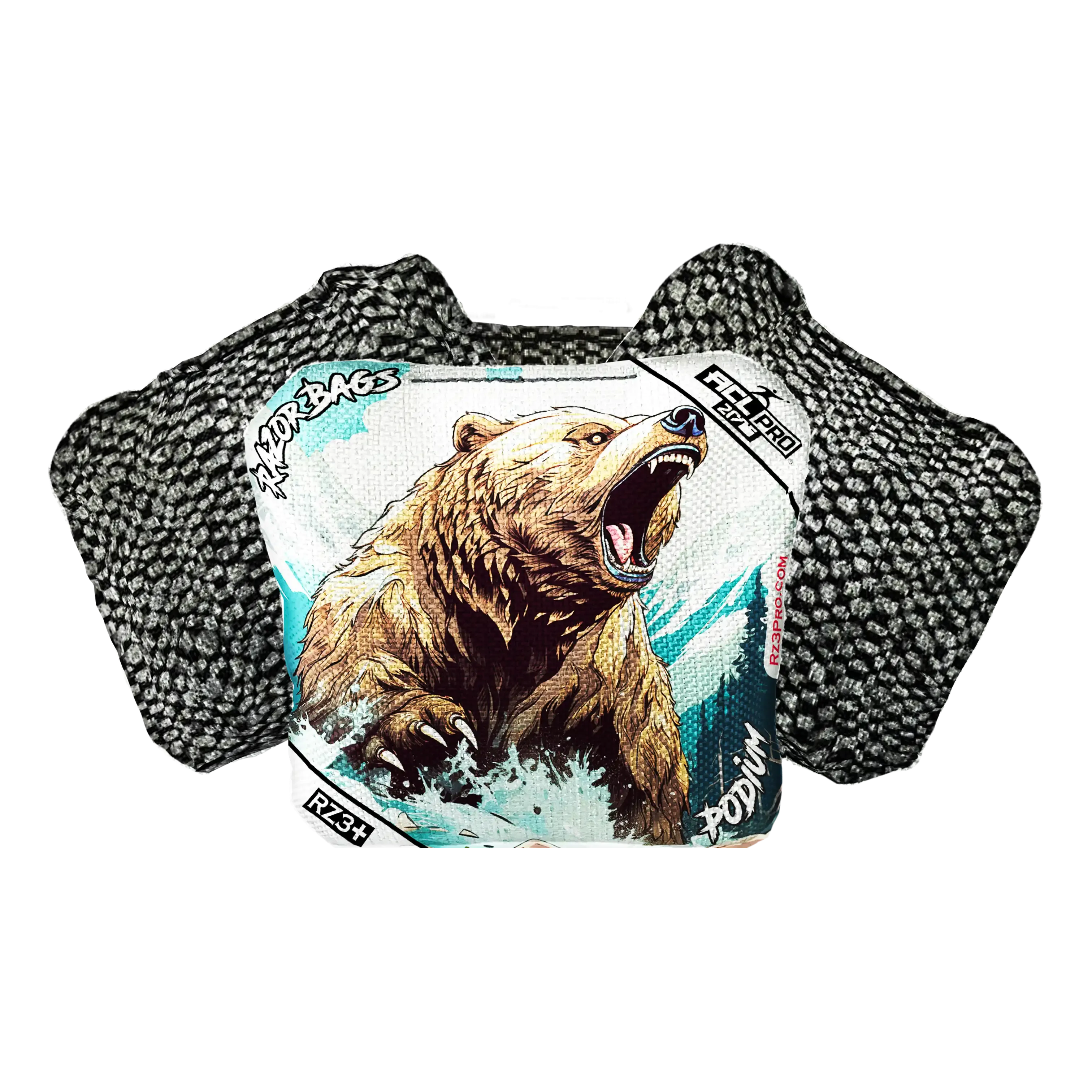 Podium | Alaskan Grizzly | ACL PRO Razor Cornhole Bags