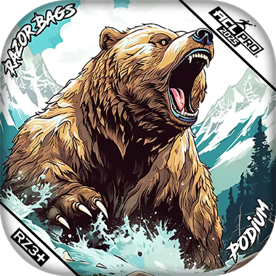 Podium | Alaskan Grizzly | ACL PRO Razor Cornhole Bags