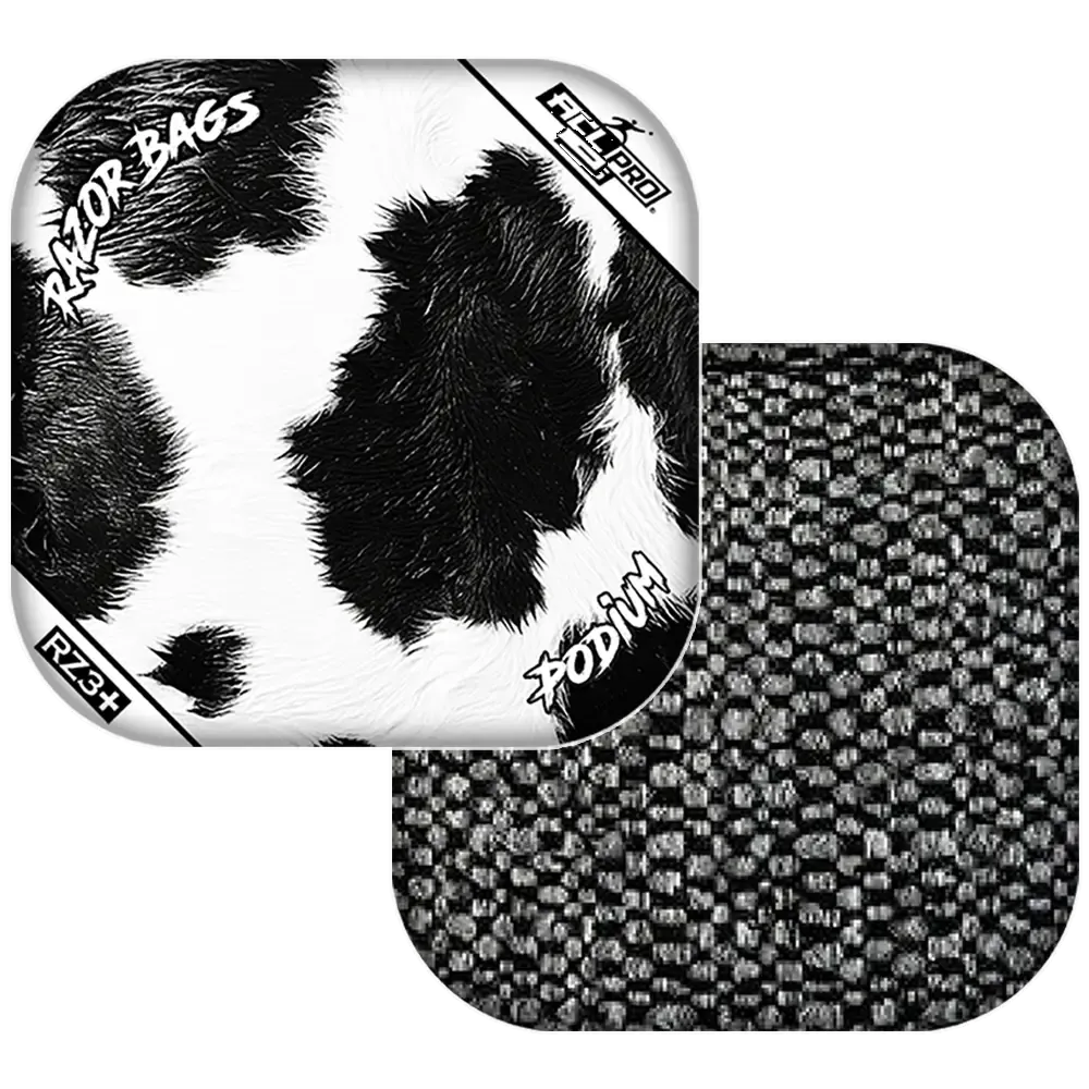 Podium | Cow Print | ACL PRO Razor Cornhole Bags