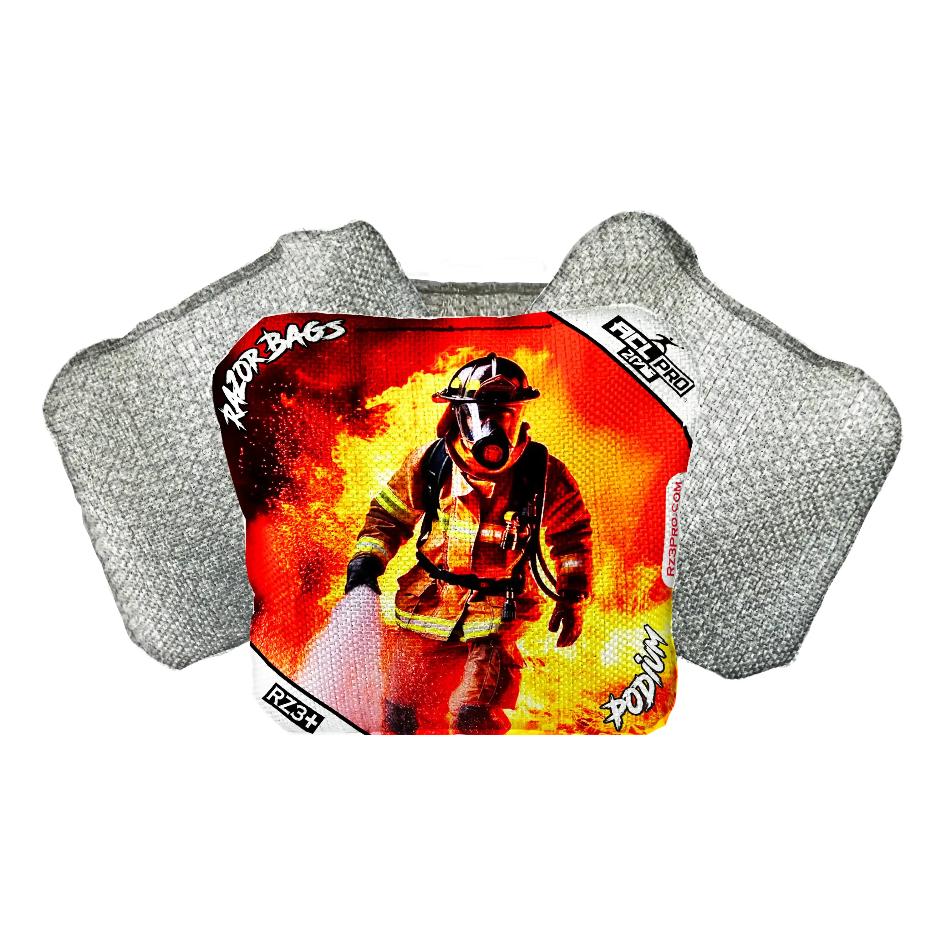 Podium | Hero Fireman | ACL PRO Razor Cornhole Bags