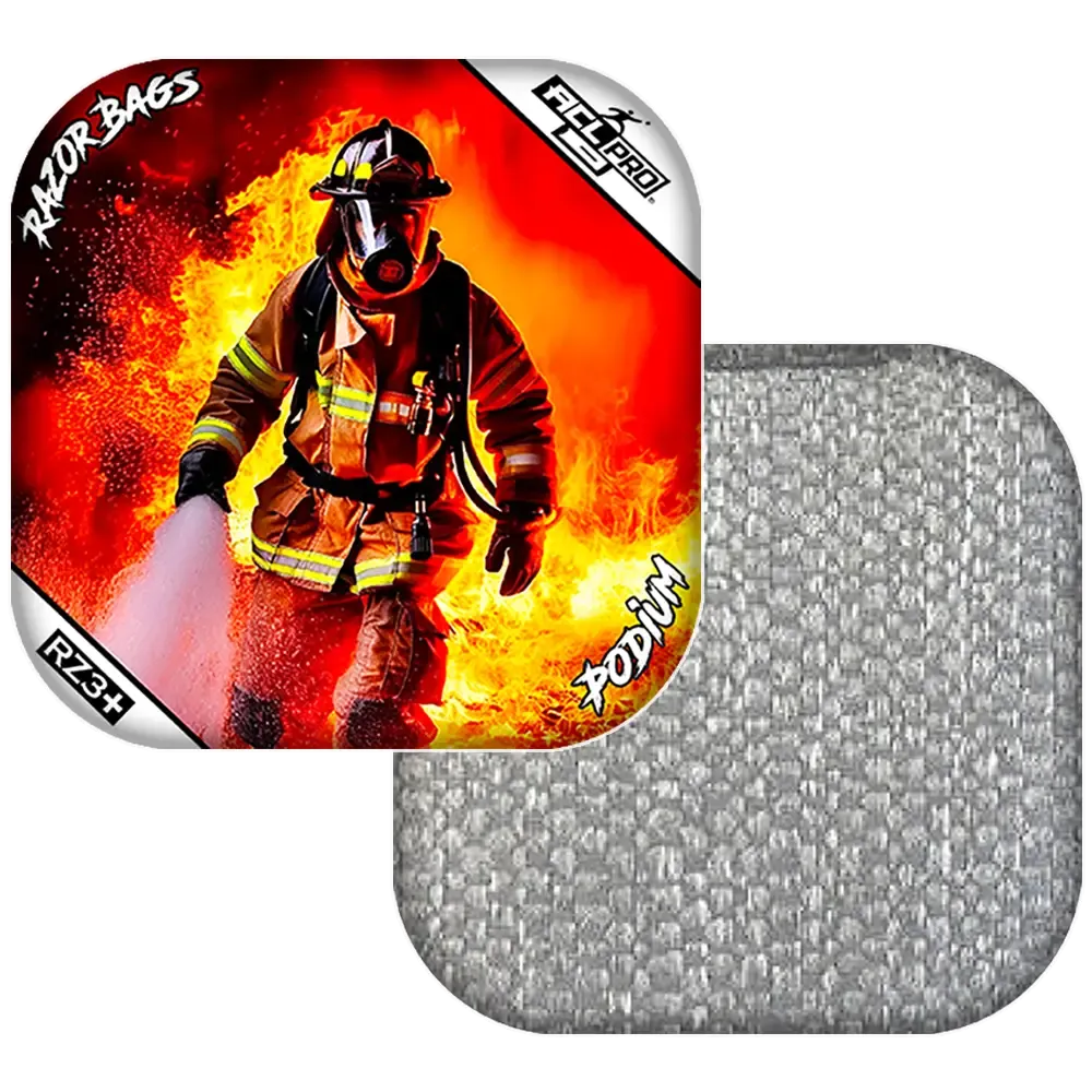 Podium | Hero Fireman | ACL PRO Razor Cornhole Bags
