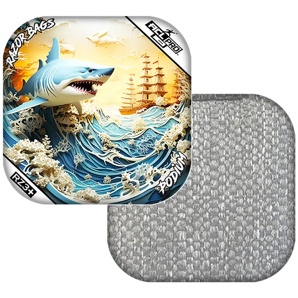 Podium | Shark 3D | ACL PRO Razor Cornhole Bags