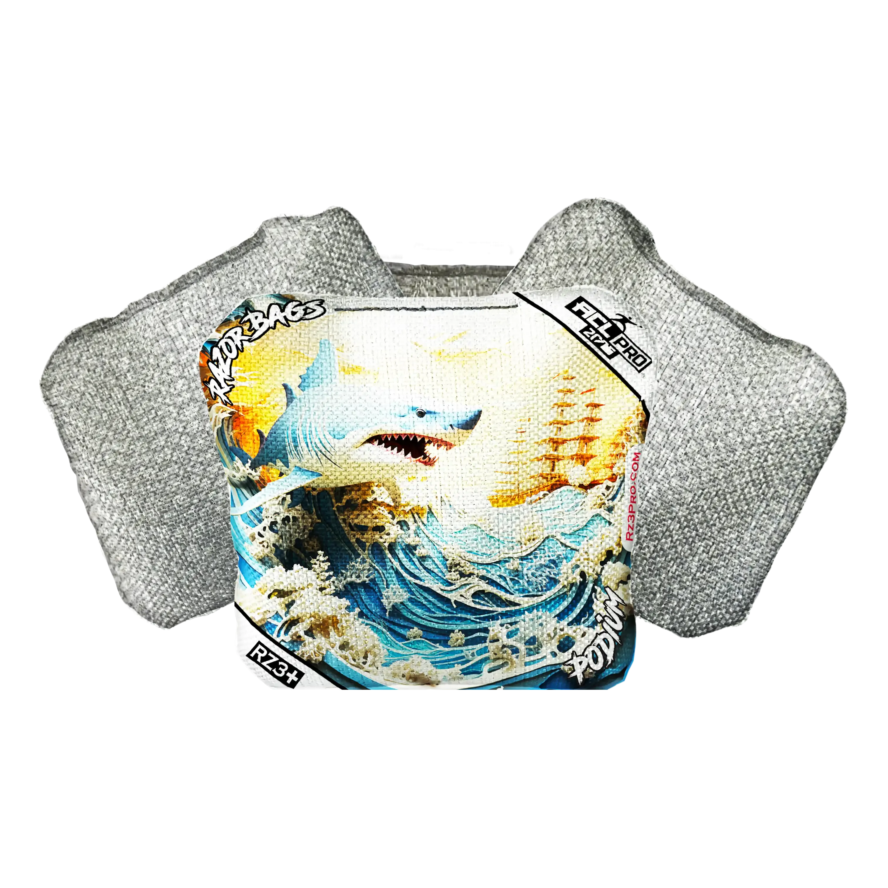 Podium | Shark 3D | ACL PRO Razor Cornhole Bags
