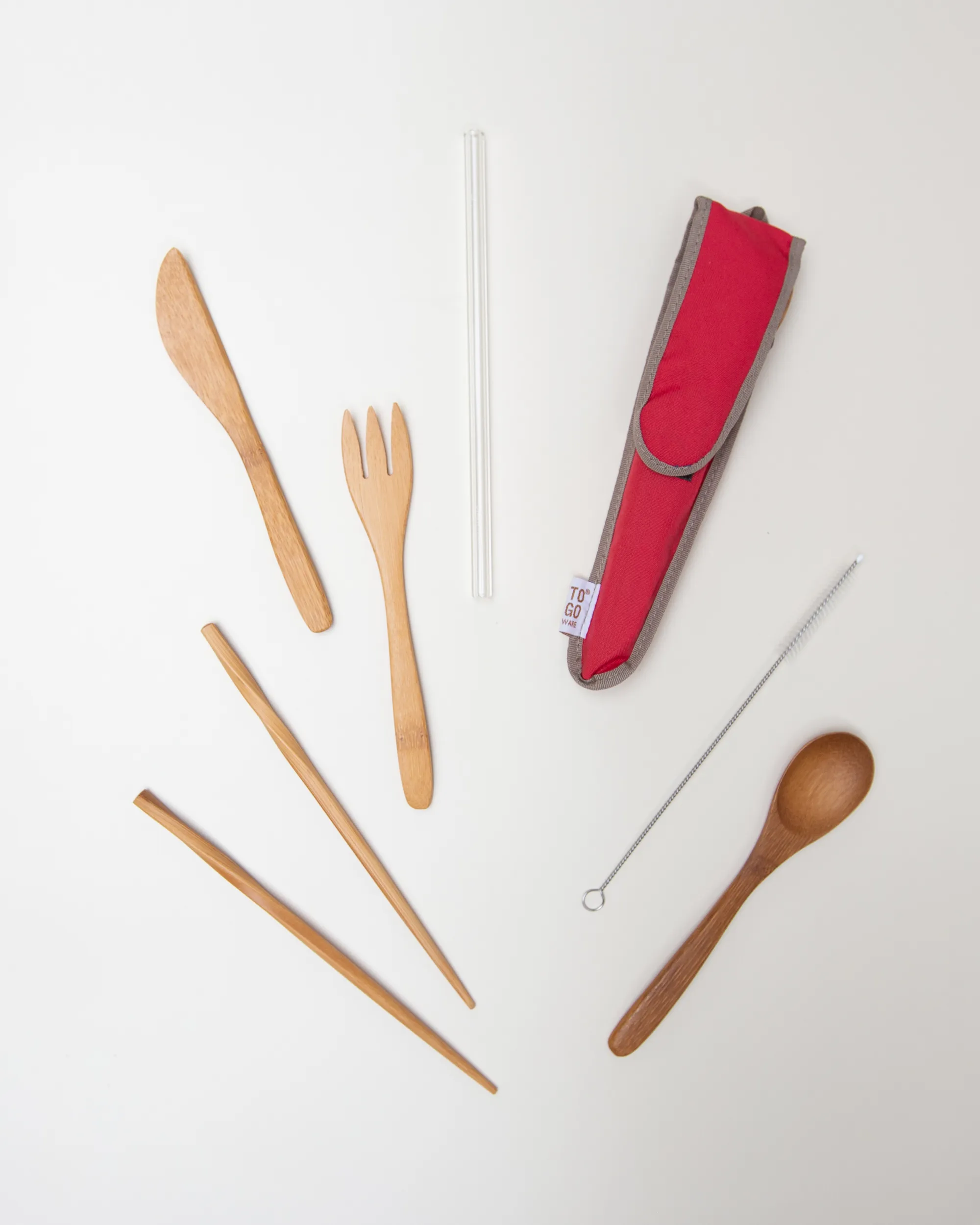 Reusable Utensil Kit - Classic Glass Straw