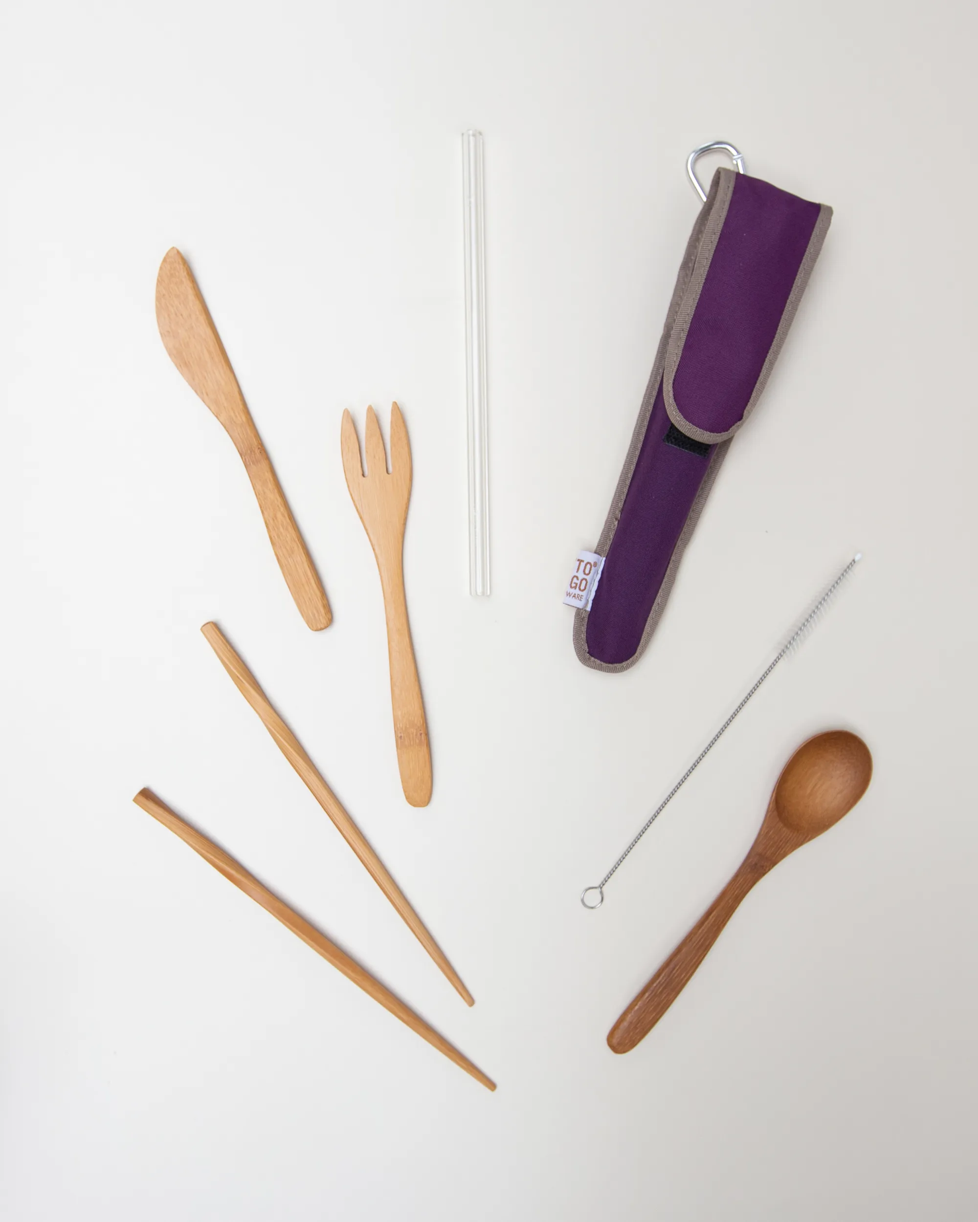Reusable Utensil Kit - Classic Glass Straw