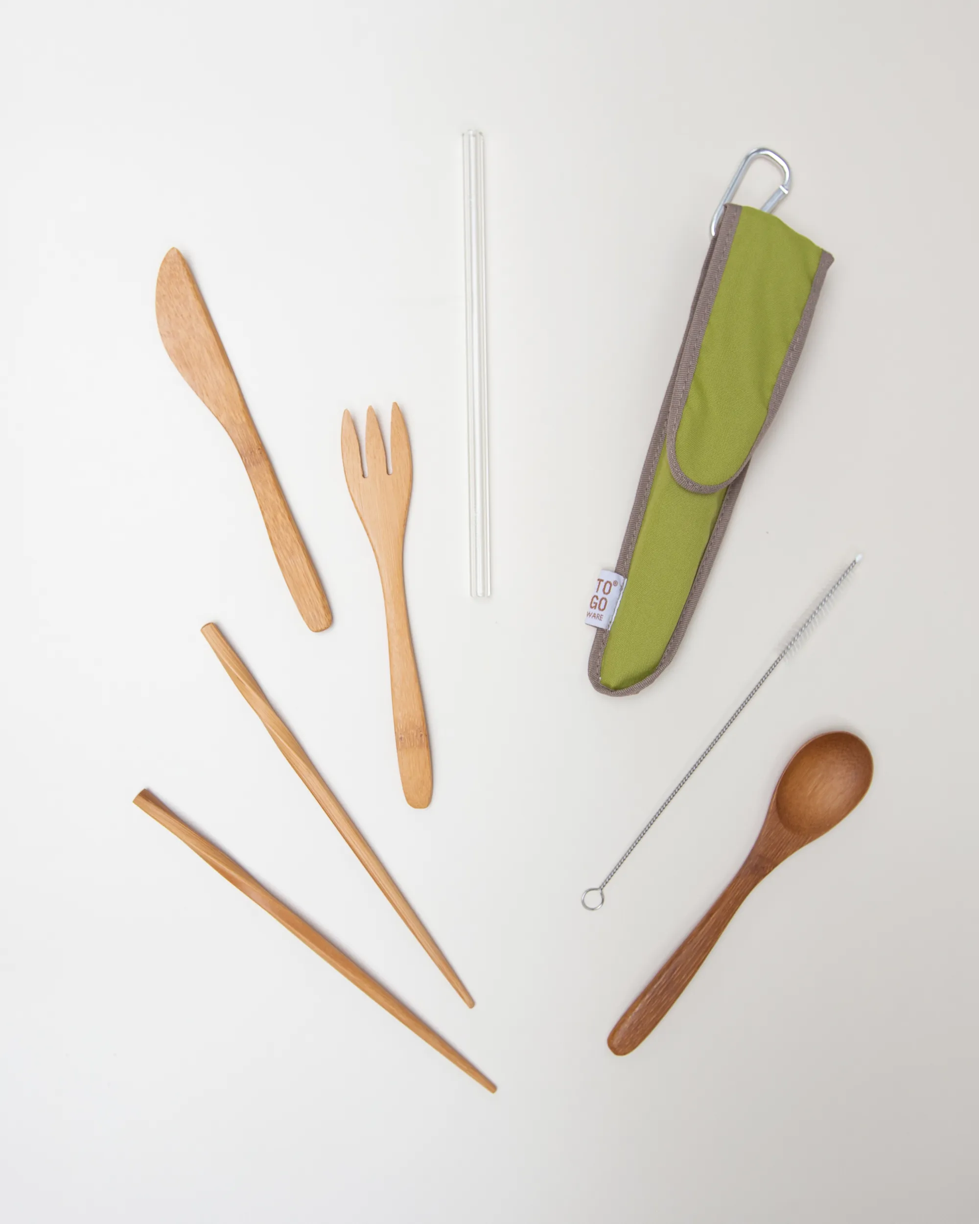 Reusable Utensil Kit - Classic Glass Straw