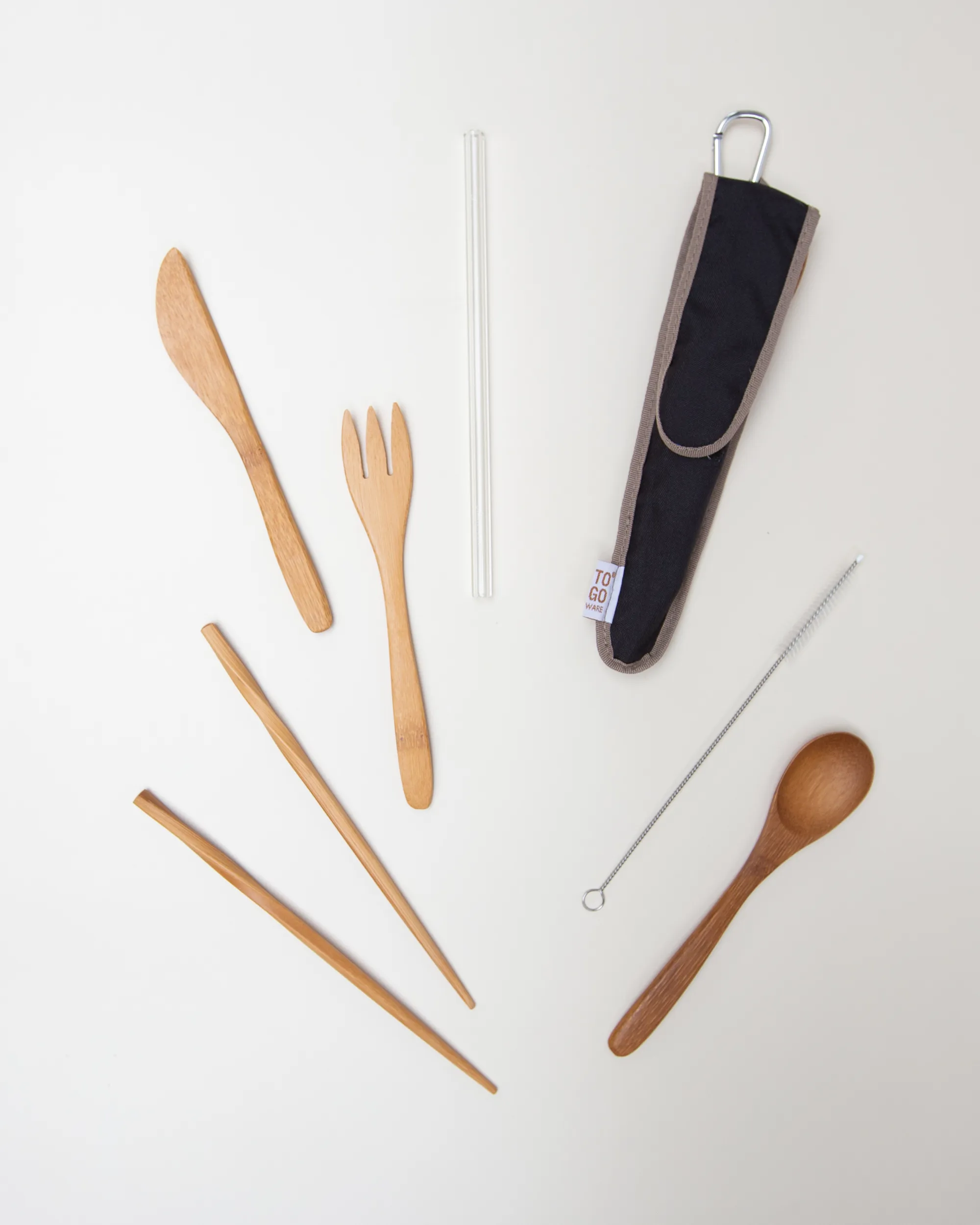 Reusable Utensil Kit - Classic Glass Straw