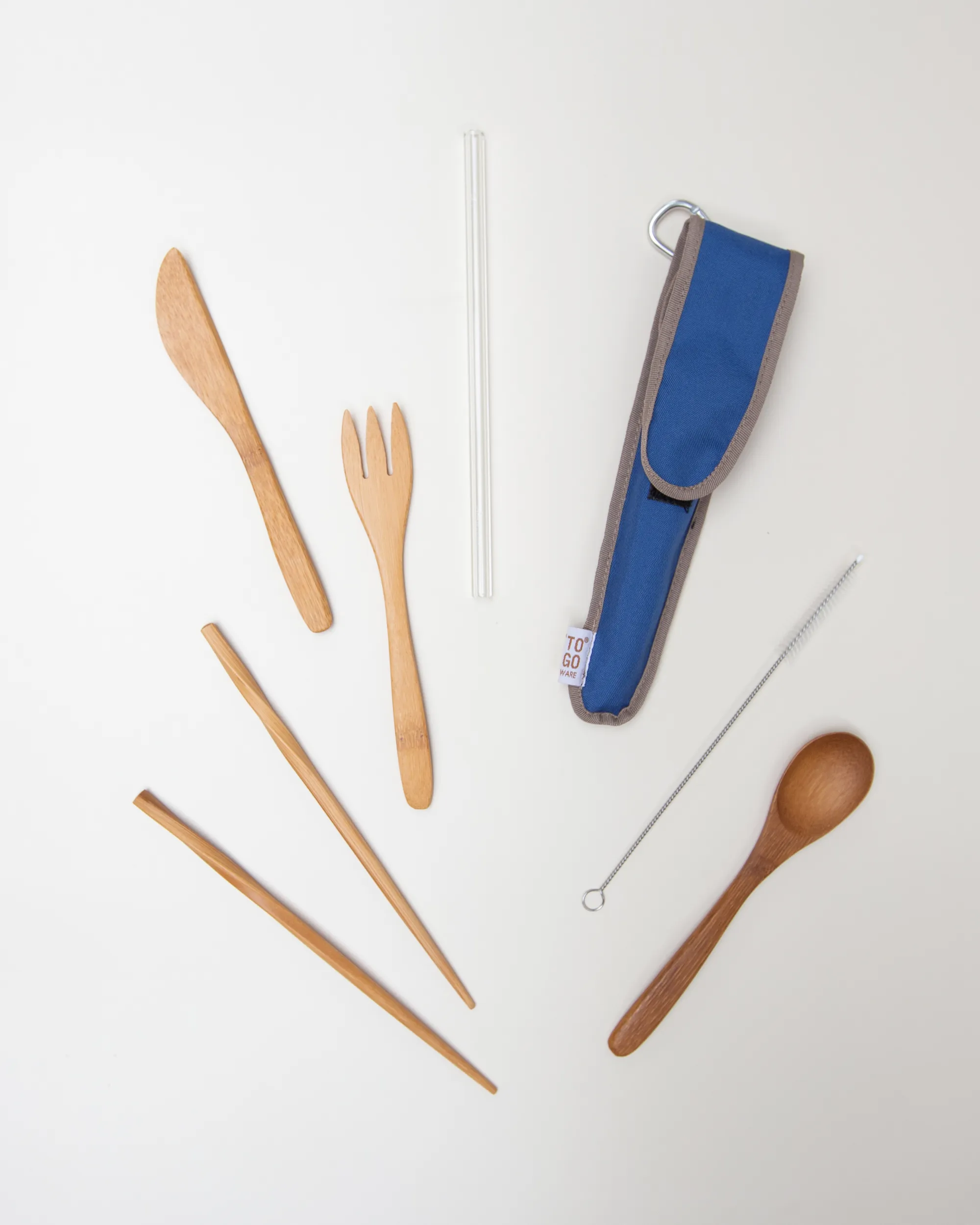 Reusable Utensil Kit - Classic Glass Straw