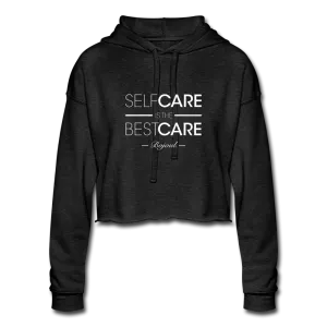 Self Care Grey Women's Cropped Hoodie