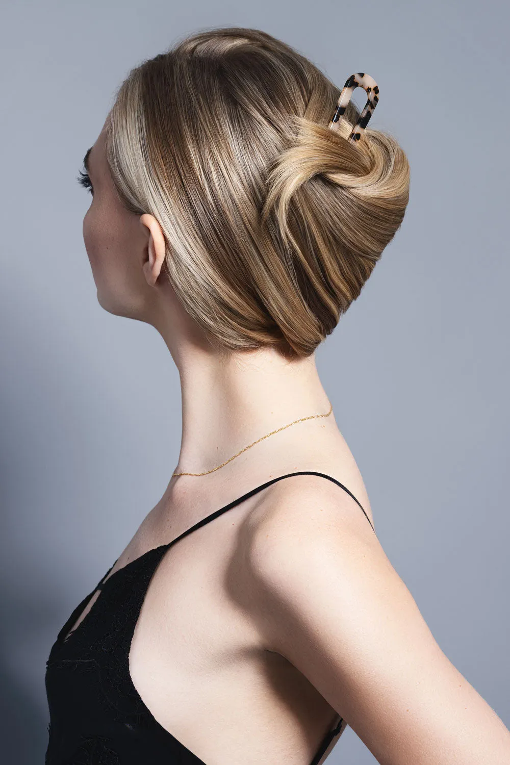 Sleek Chignon French Hair Pin - Tortoise