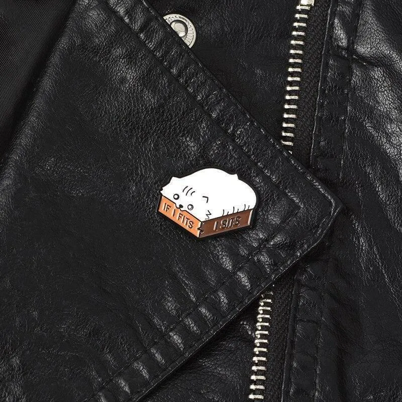 So Kawaii! If I Fits, I Sits Pin