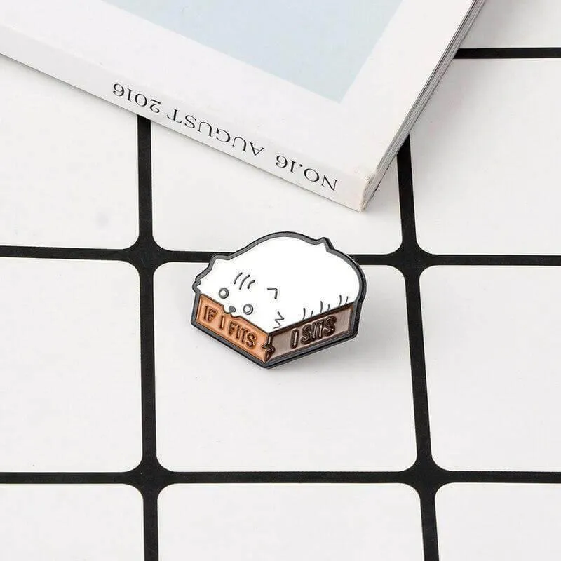 So Kawaii! If I Fits, I Sits Pin