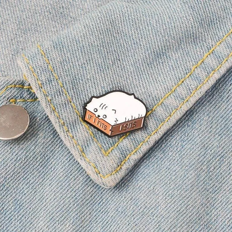 So Kawaii! If I Fits, I Sits Pin