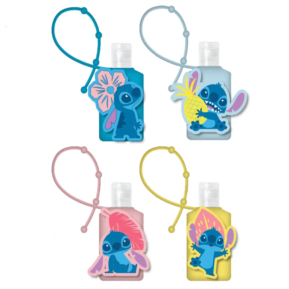 Stitch Kids Hand Sanitizer Holder Set with 1 oz Refillable Hand Sanitizer Bottles 2 Pack or 4 Pack