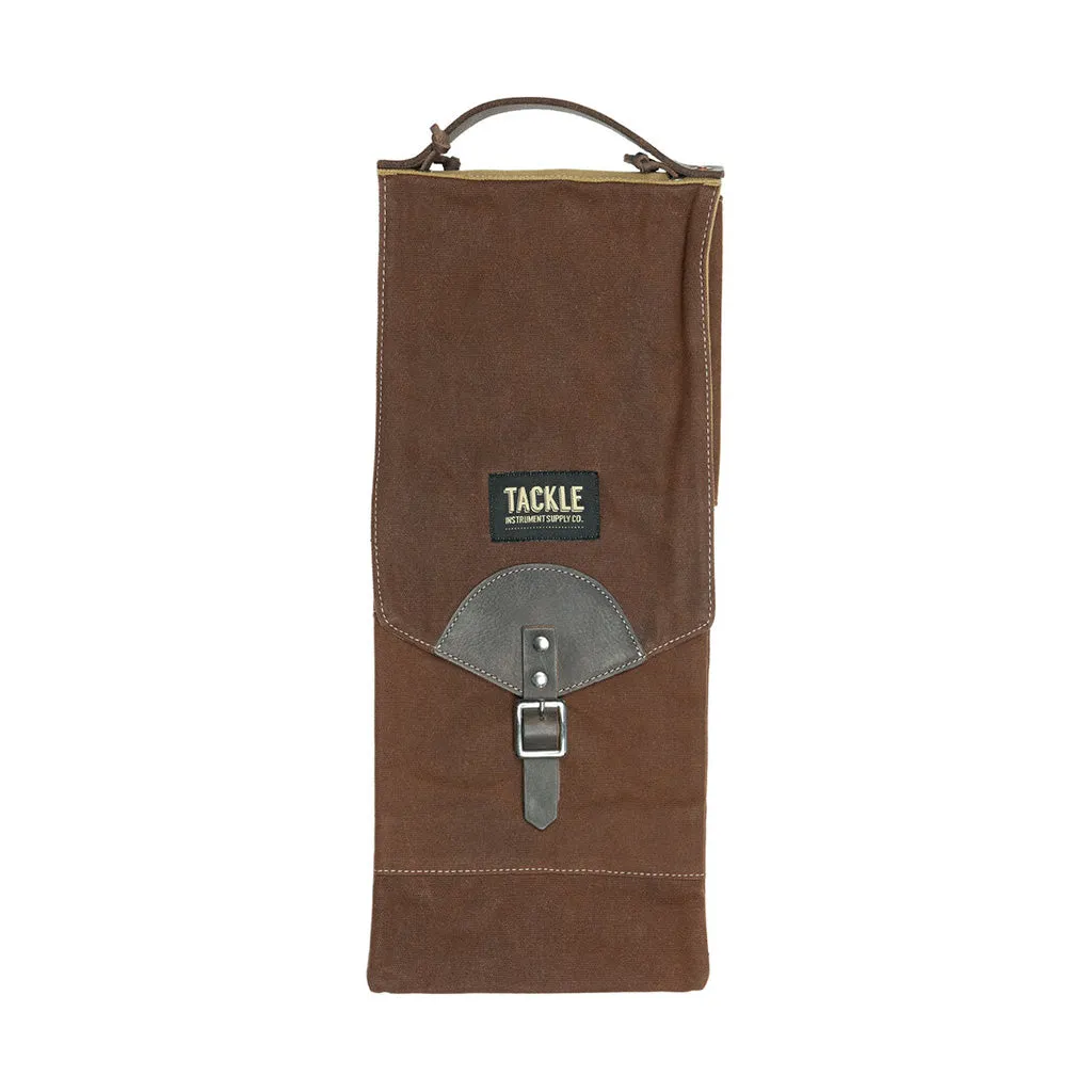 Tackle Compact Waxed Canvas Stick Bag - Brown