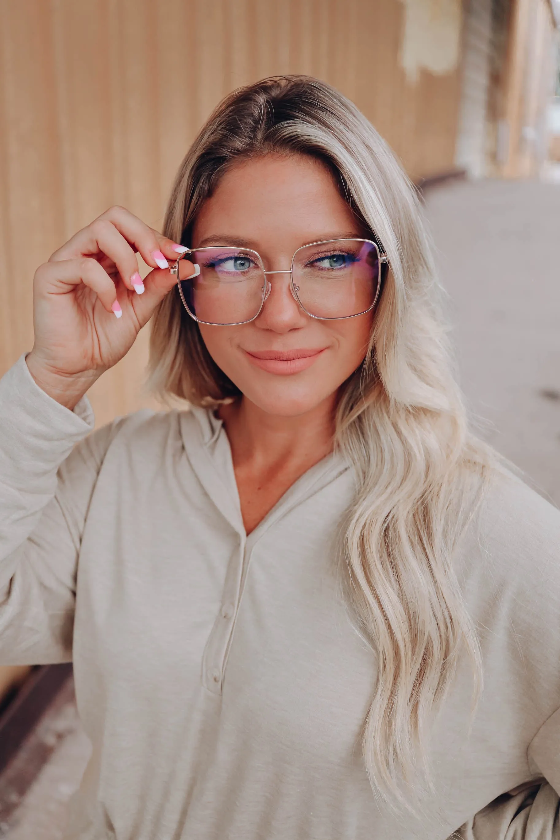 Taryn Metal Blue Light Glasses - Gold