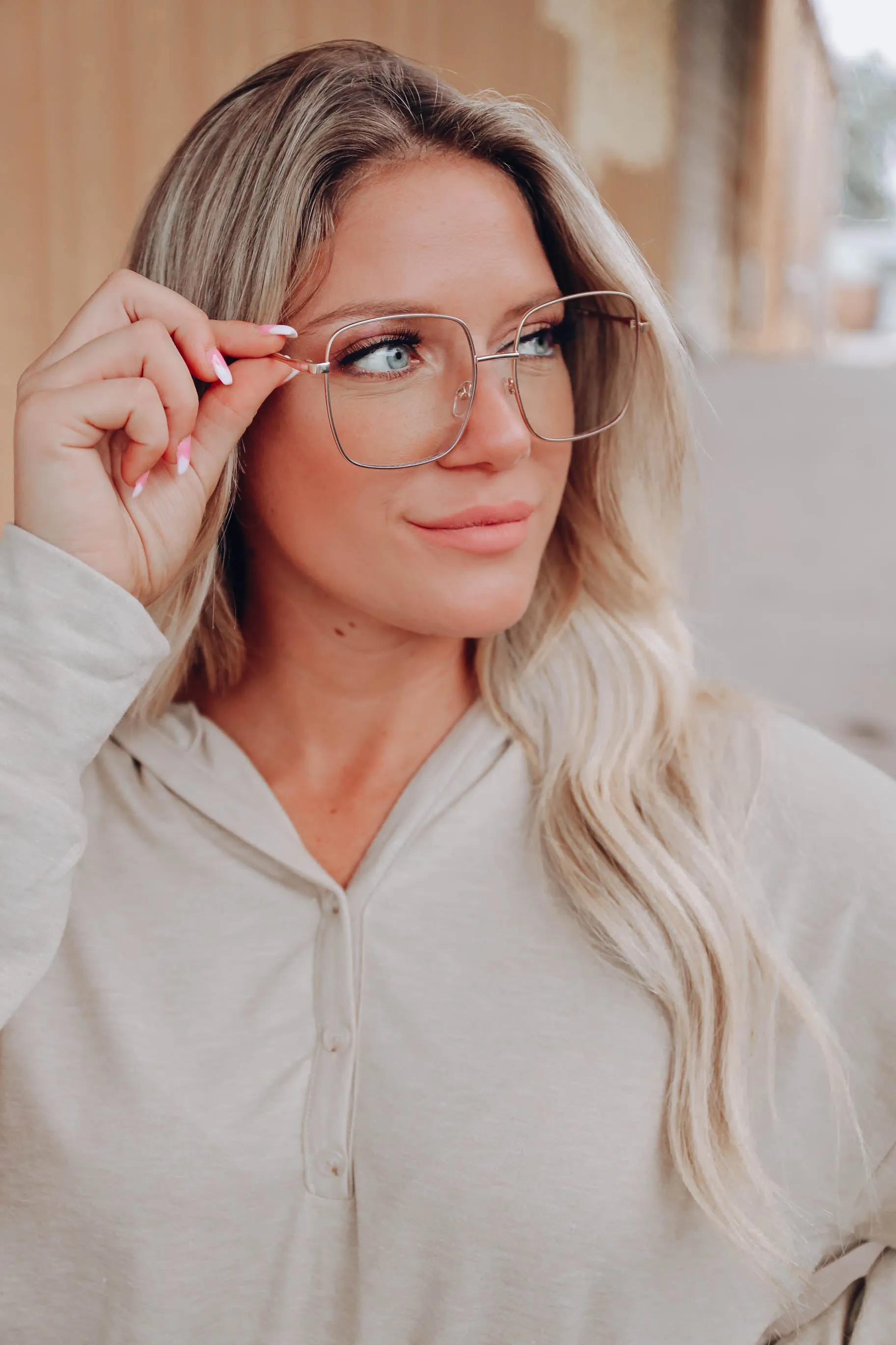 Taryn Metal Blue Light Glasses - Gold