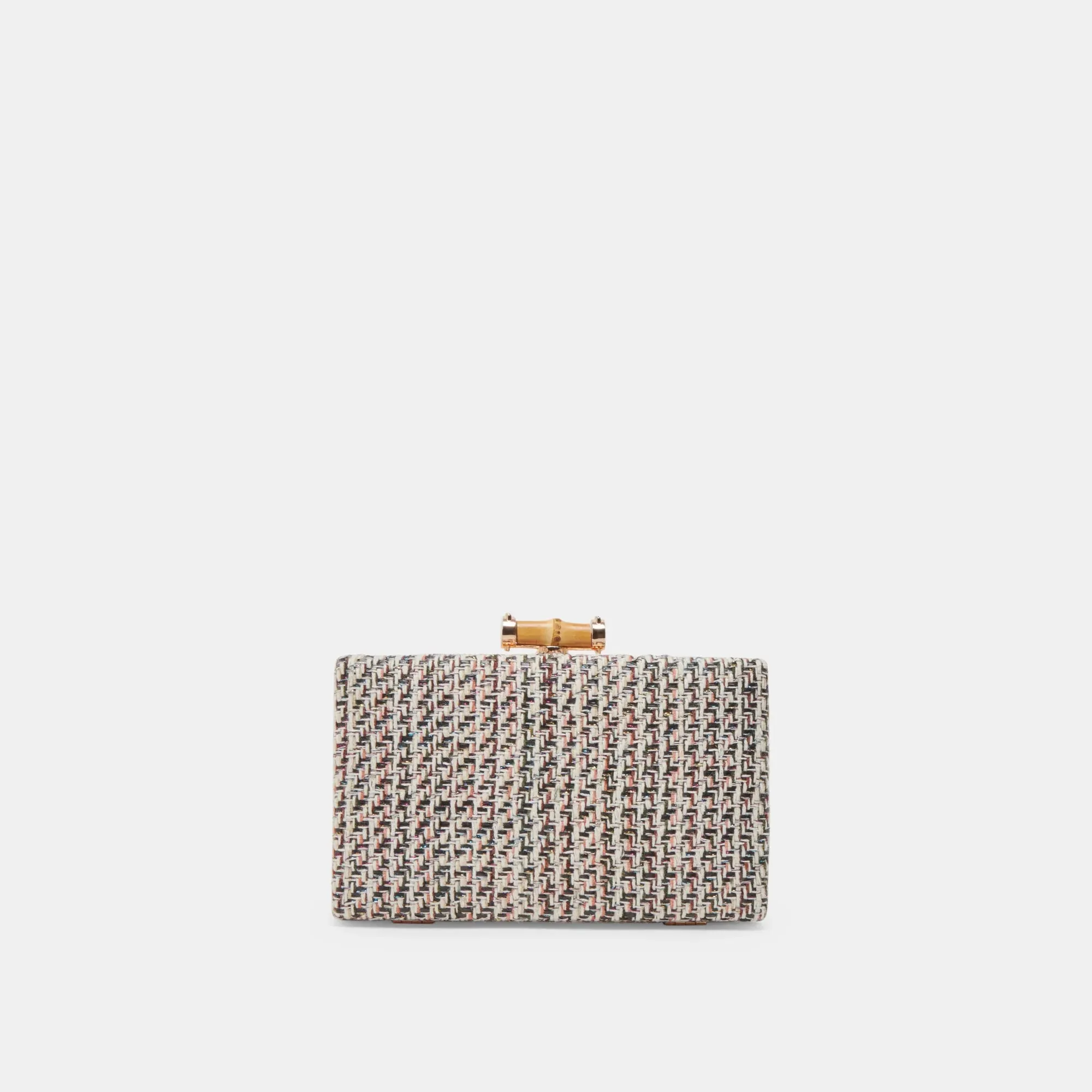The Greta Woven Clutch by Dolce Vita - Black White