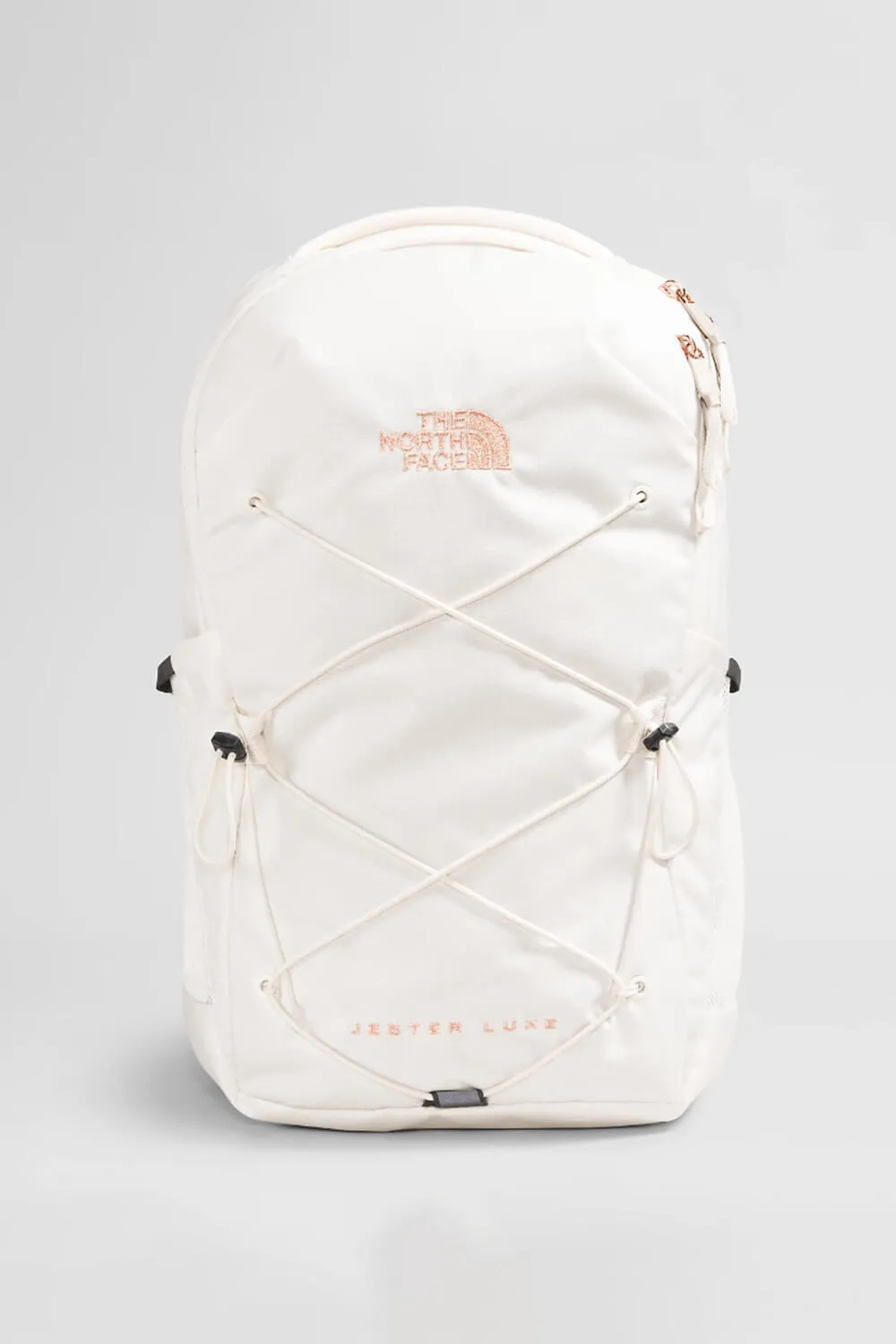 The North Face Jester Luxe Backpack for Women in Gardenia White/Burnt Coral Metallic | NF0A81E6-OUC