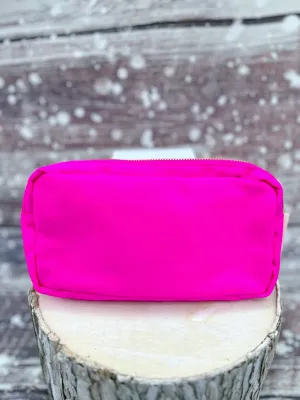 Travel Away Makeup Bag- Medium, Hot Pink