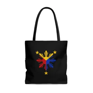 Tricolor Sun and Stars Tote Bag
