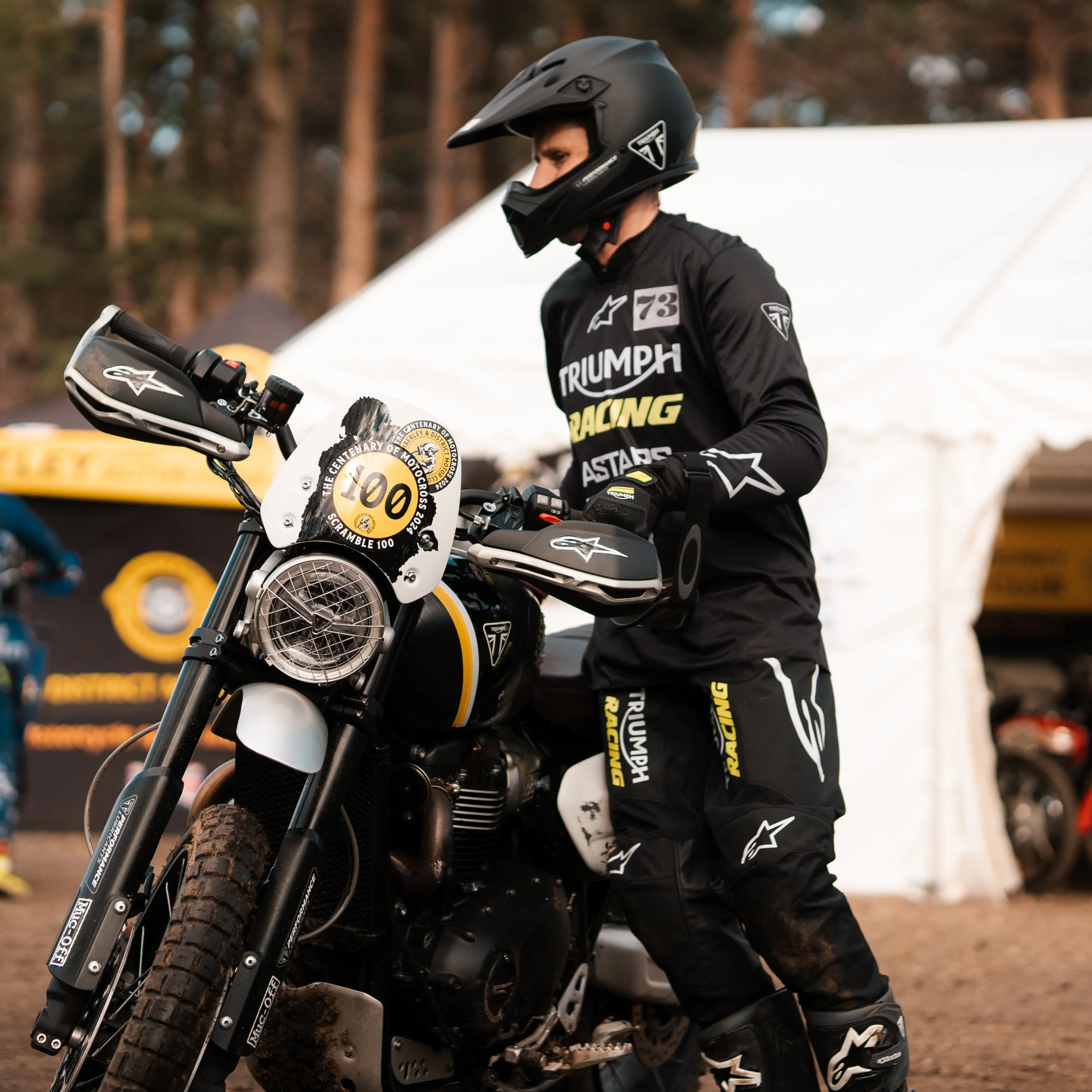 Triumph X Alpinestars Racer Graphite MX Pants
