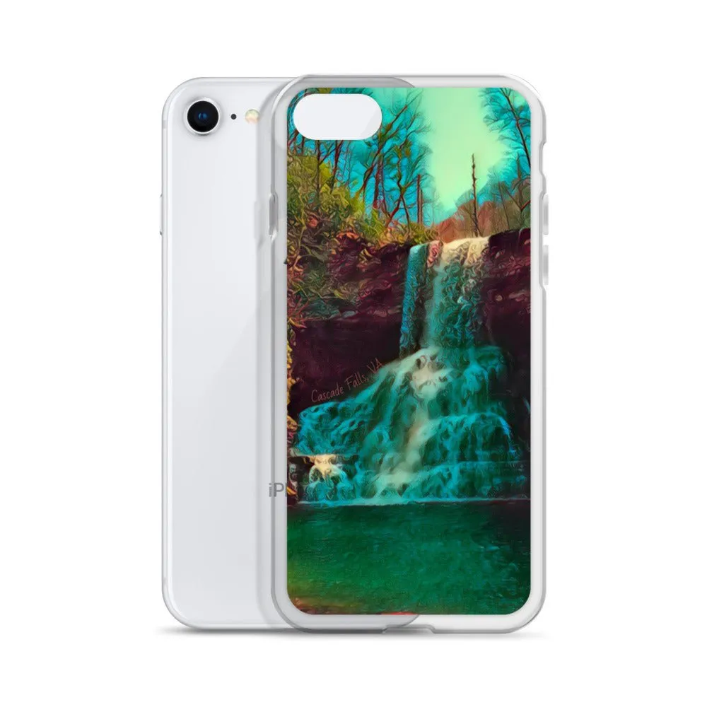 Waterfall iPhone Case. Photograph Artwork from Cascade Falls Virginia. Protective Phone Cover.