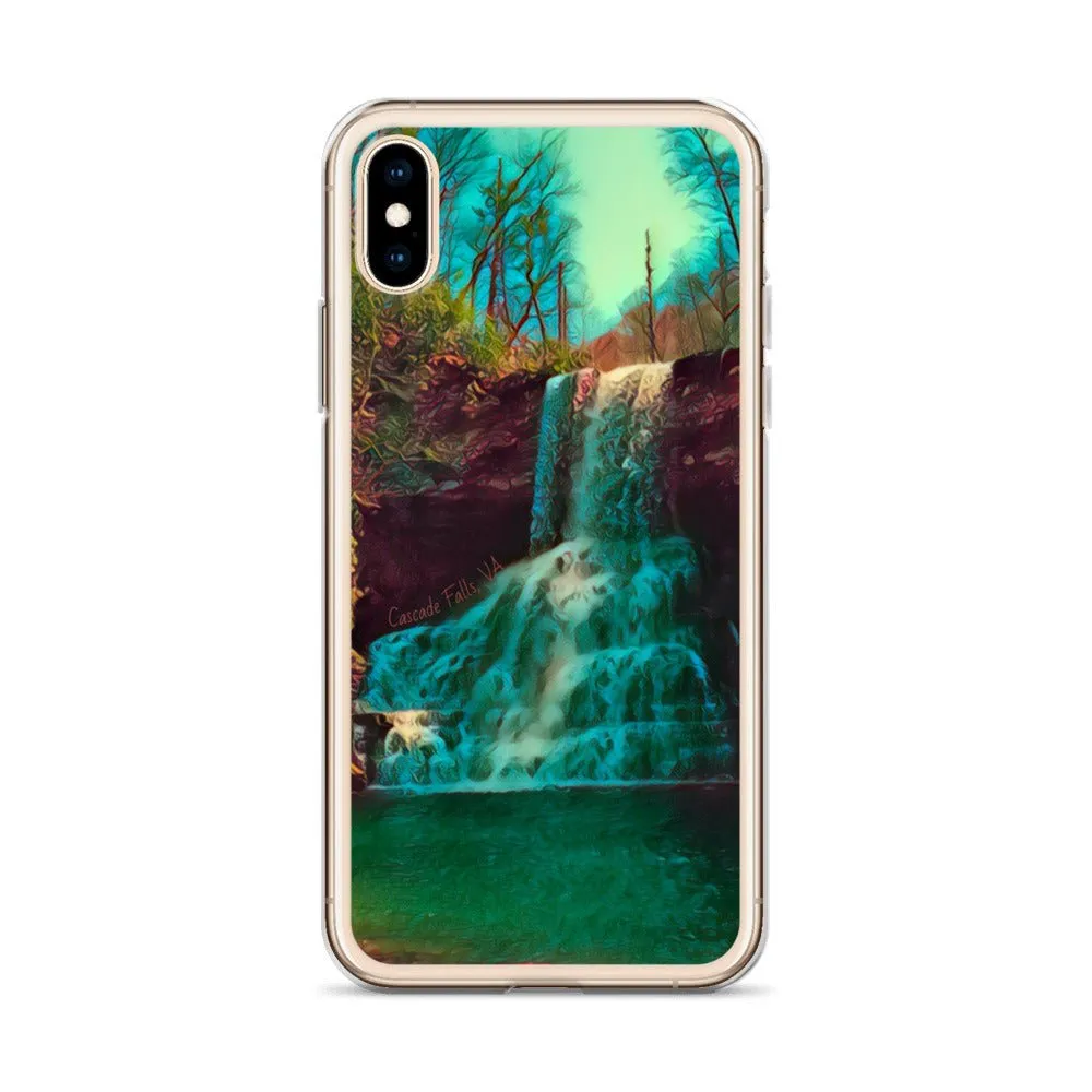 Waterfall iPhone Case. Photograph Artwork from Cascade Falls Virginia. Protective Phone Cover.