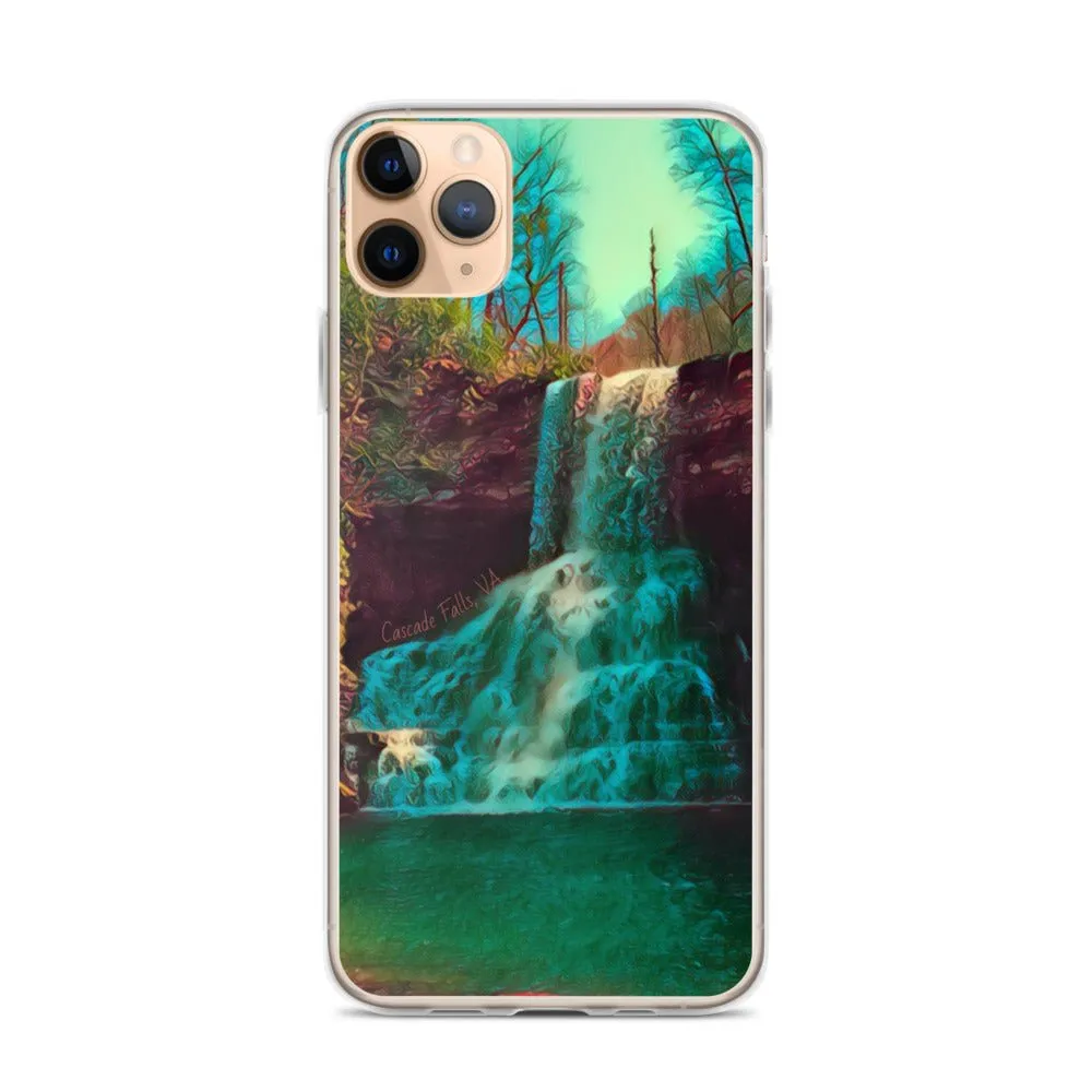 Waterfall iPhone Case. Photograph Artwork from Cascade Falls Virginia. Protective Phone Cover.