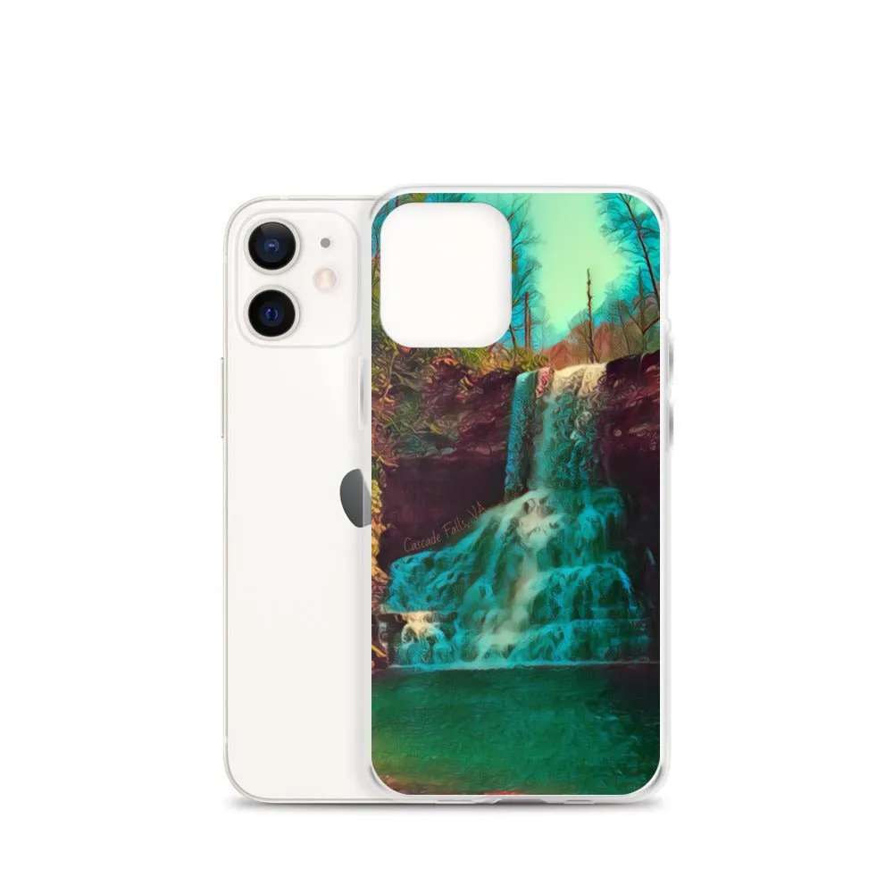 Waterfall iPhone Case. Photograph Artwork from Cascade Falls Virginia. Protective Phone Cover.