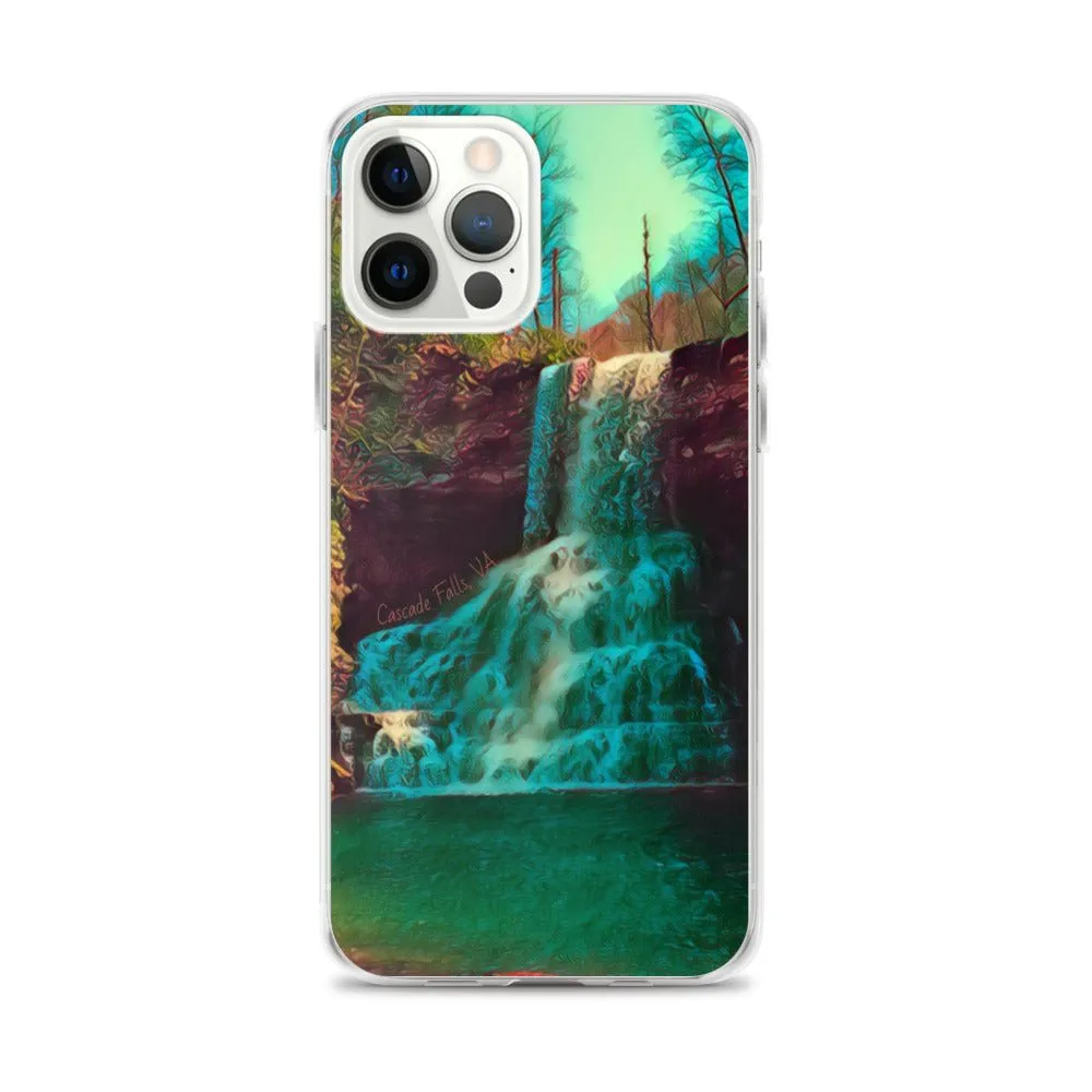 Waterfall iPhone Case. Photograph Artwork from Cascade Falls Virginia. Protective Phone Cover.