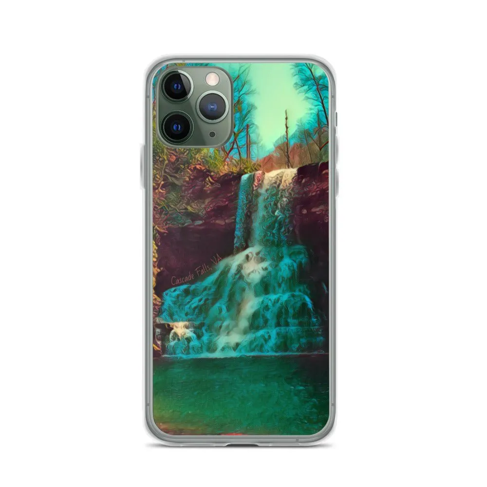 Waterfall iPhone Case. Photograph Artwork from Cascade Falls Virginia. Protective Phone Cover.