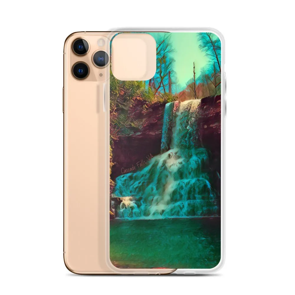Waterfall iPhone Case. Photograph Artwork from Cascade Falls Virginia. Protective Phone Cover.