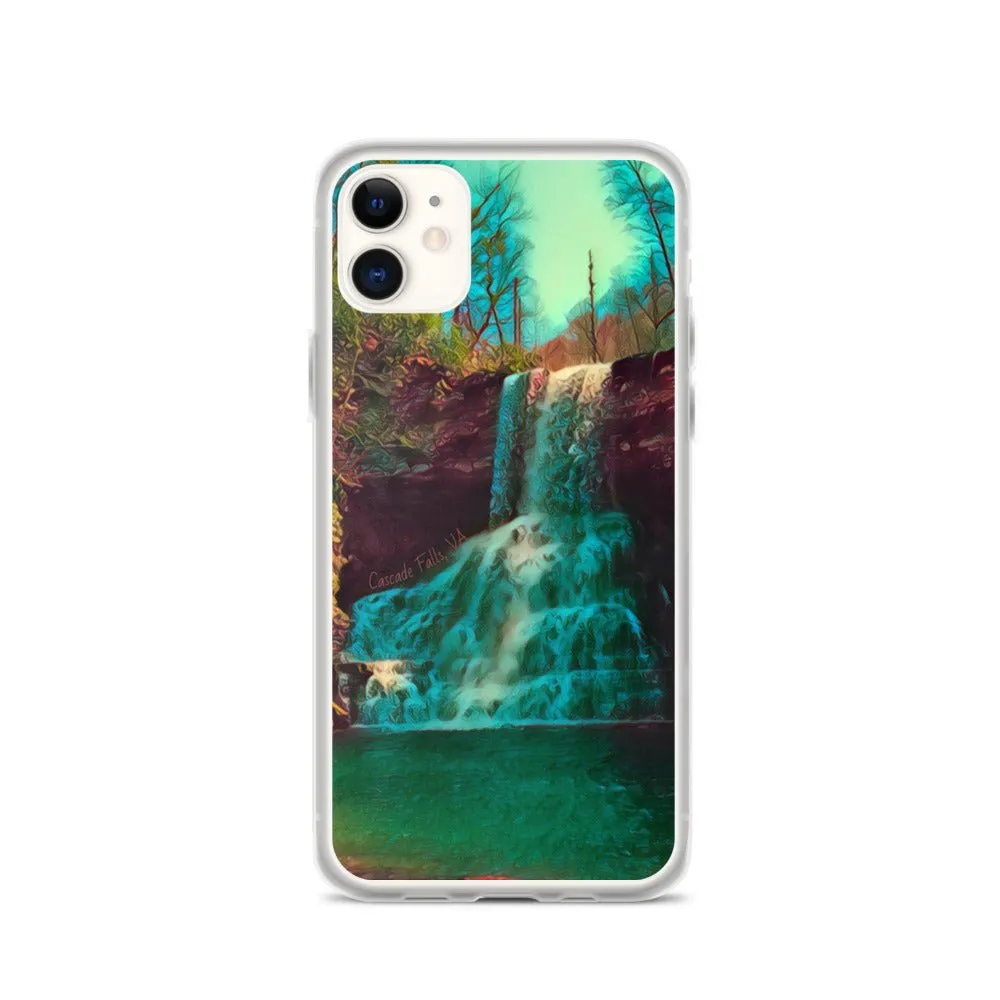 Waterfall iPhone Case. Photograph Artwork from Cascade Falls Virginia. Protective Phone Cover.