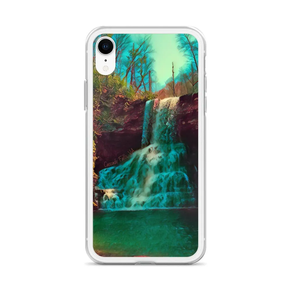 Waterfall iPhone Case. Photograph Artwork from Cascade Falls Virginia. Protective Phone Cover.