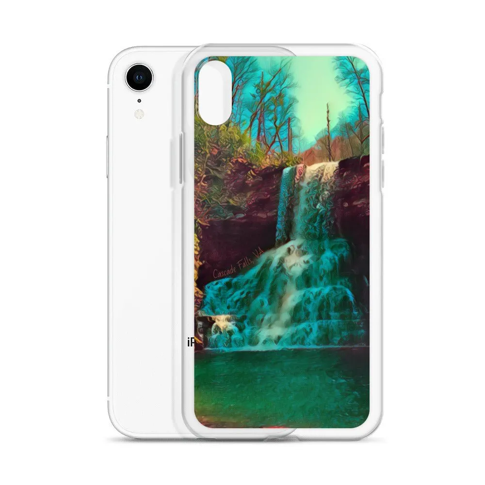 Waterfall iPhone Case. Photograph Artwork from Cascade Falls Virginia. Protective Phone Cover.
