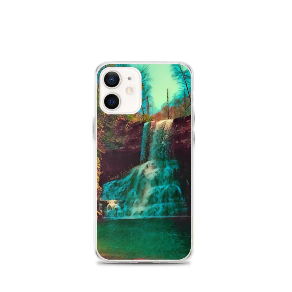 Waterfall iPhone Case. Photograph Artwork from Cascade Falls Virginia. Protective Phone Cover.