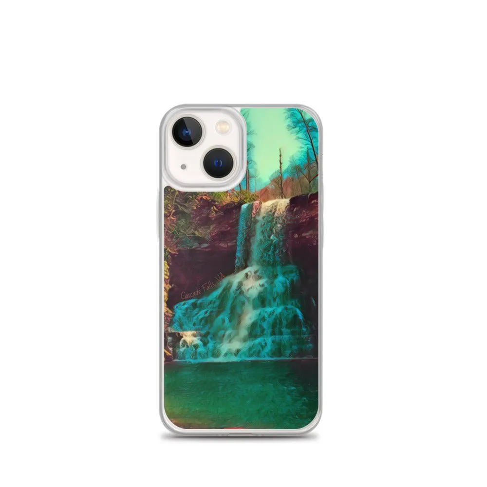 Waterfall iPhone Case. Photograph Artwork from Cascade Falls Virginia. Protective Phone Cover.