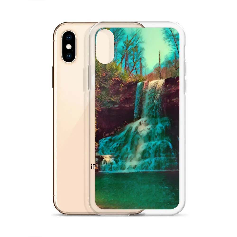 Waterfall iPhone Case. Photograph Artwork from Cascade Falls Virginia. Protective Phone Cover.