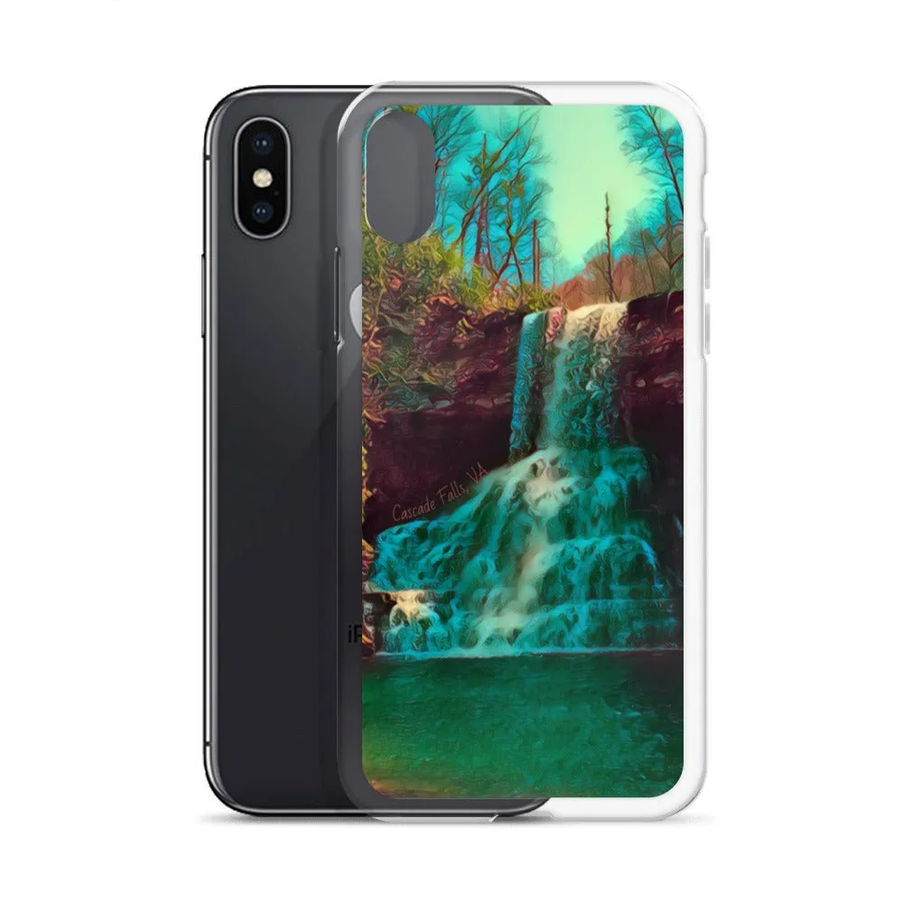 Waterfall iPhone Case. Photograph Artwork from Cascade Falls Virginia. Protective Phone Cover.
