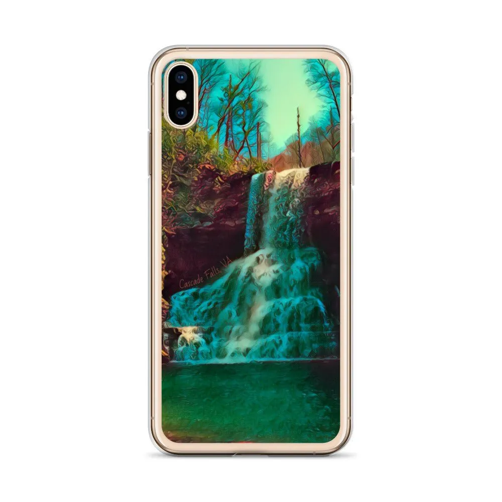 Waterfall iPhone Case. Photograph Artwork from Cascade Falls Virginia. Protective Phone Cover.