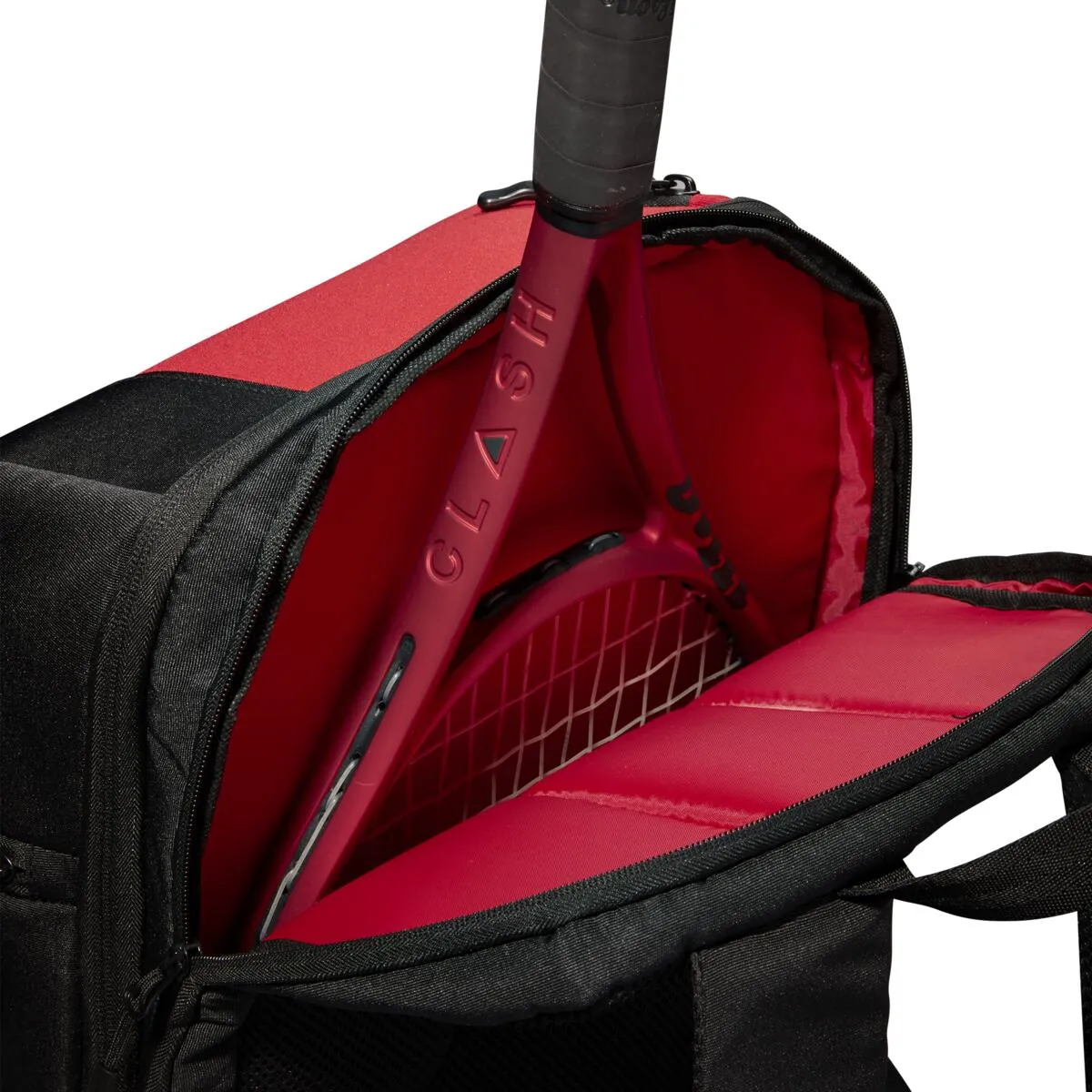 Wilson Clash v2 Super Tour Backpack Racquet Bag (Red/Black)