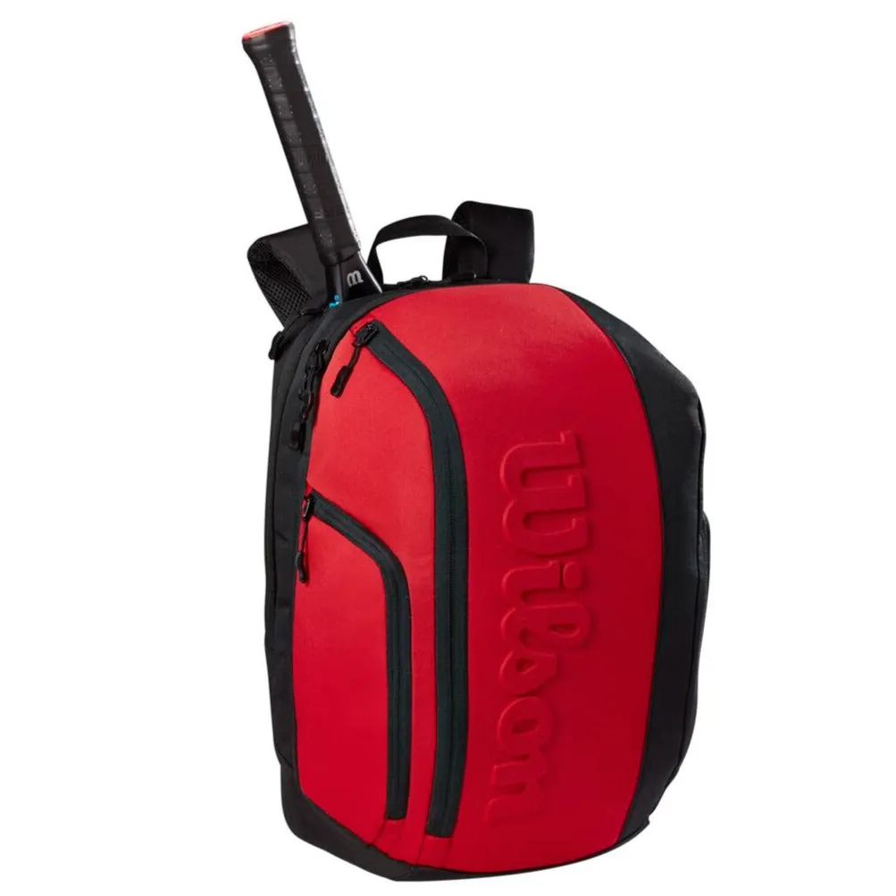 Wilson Clash v2 Super Tour Backpack Racquet Bag (Red/Black)